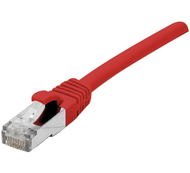 CORDON PATCH RJ45 F/UTP CAT 6a LSOH Snagless Rouge 1m